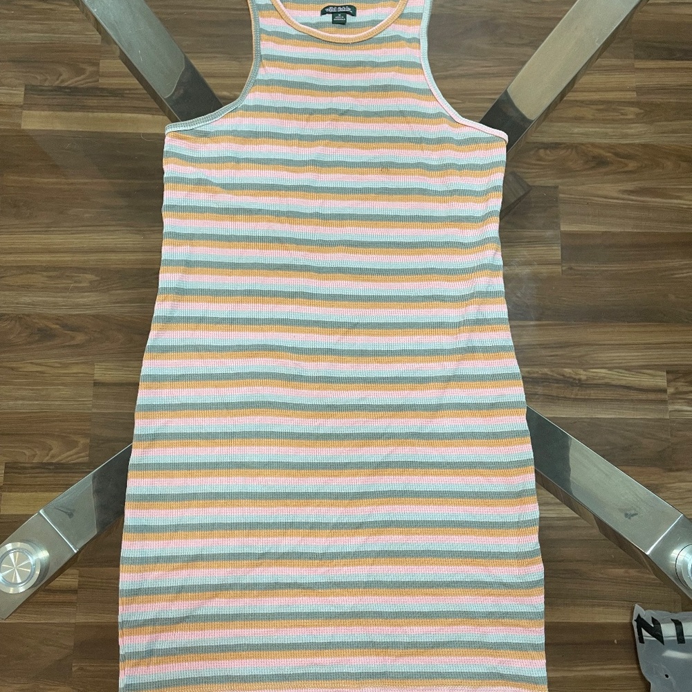 Target Racerback Mini Dress, M, Multi-Colored Stripes - Picture 4 of 4